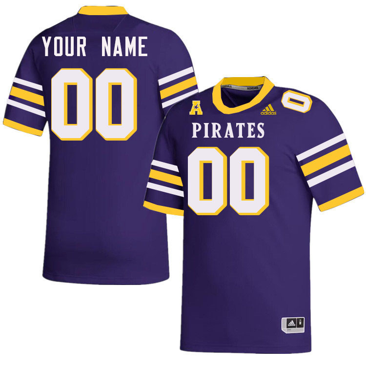 Custom East Carolina Pirates College Football Jerseys,Uniforms-Alternate Purple